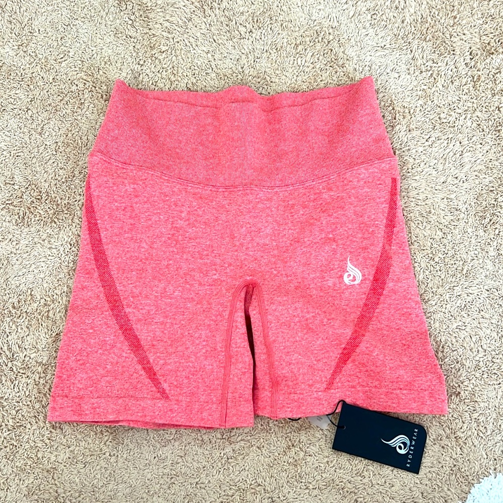 Ryderwear salmon pink biker shorts